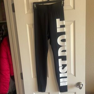 Nike Black and White Leggings Athletic Wear
